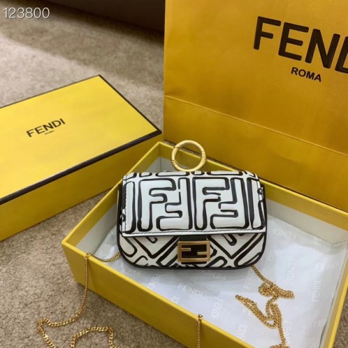 FENDI NANO BAGUETTE CHARM napa 7AR844