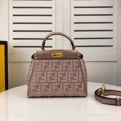 FENDI PEEKABOO ICONIC bolso de piel F0335 rosa