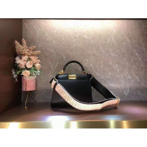 FENDI PEEKABOO ISEEU PEQUEÑO bolso de cuero F1615 negro