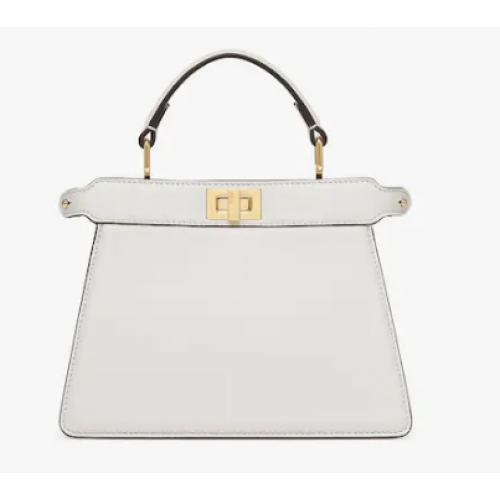 FENDI Peekaboo ISeeU Petite bolso acolchado de piel de napa 8BN335 Blanco