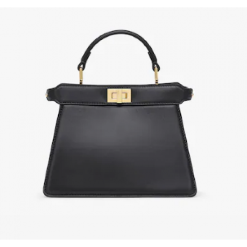 FENDI Peekaboo ISeeU Petite bolso de napa acolchado 8BN335 negro