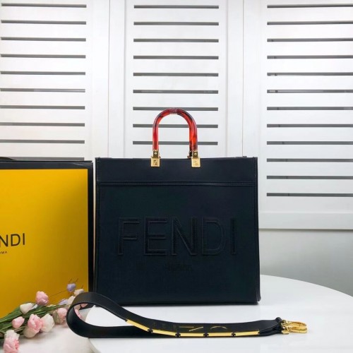Shopper FENDI SUNSHINE LARGE franela 8BH371 negro