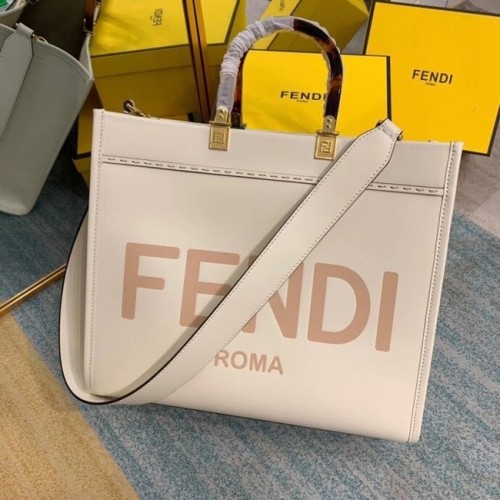 Shopper de piel FENDI SUNSHINE MEDIUM beige 8BH386A