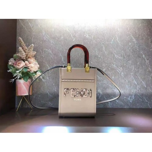 FENDI SUNSHINE SHOPPER minibolso de piel F1620 gris