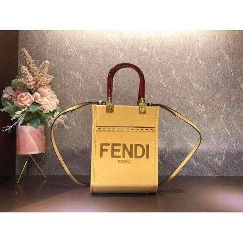 FENDI SUNSHINE SHOPPER minibolso de piel F1620 amarillo