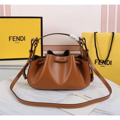 Bolso de piel FENDI TOUCH 8BS059 Caramelo