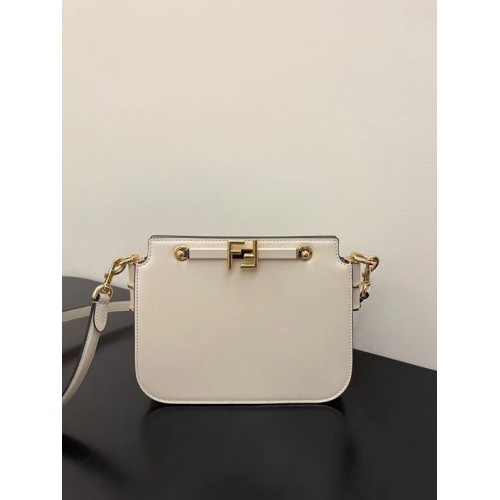 Bolso de piel FENDI TOUCH 8BT349AHK2 blanco