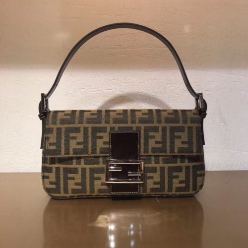 FENDI Vintage BAGUETTE Bandolera 83018 Marrón