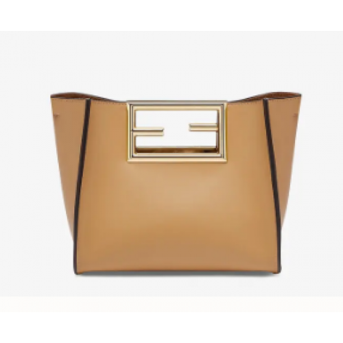 FENDI WAY bolso pequeño de piel 5FB6846 Beige