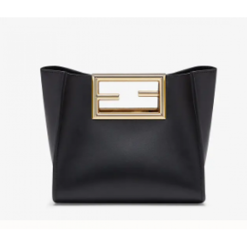 FENDI WAY bolso pequeño de piel 5FB6846 negro