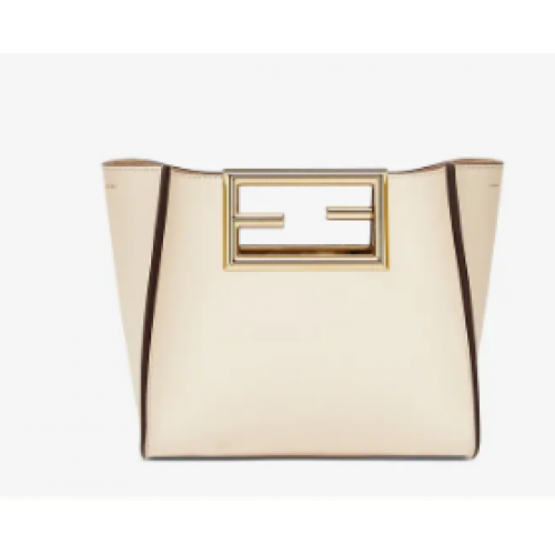FENDI WAY bolso pequeño de piel 5FB6846 blanco