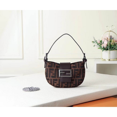 Bolso de tela FENDI F0399 Marrón