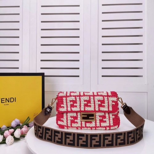 Bolso de tela FENDI F0904 rojo
