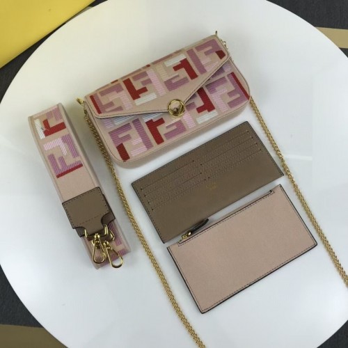 Bolsa de tela FENDI F1230 rosa