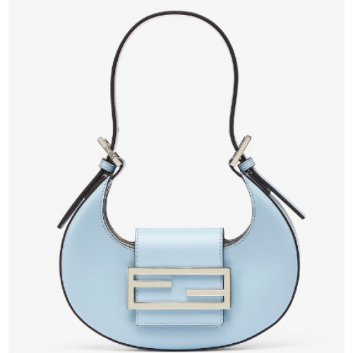 Fendi Cookie Minibolso de piel azul claro 8BS065A