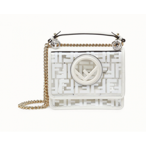Fendi KAN IF SMALLPU bolso tote 8BT286A7T blanco