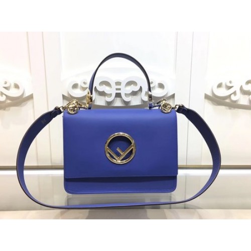 Bolso de cuero Fendi KAN I FD2670 Azul