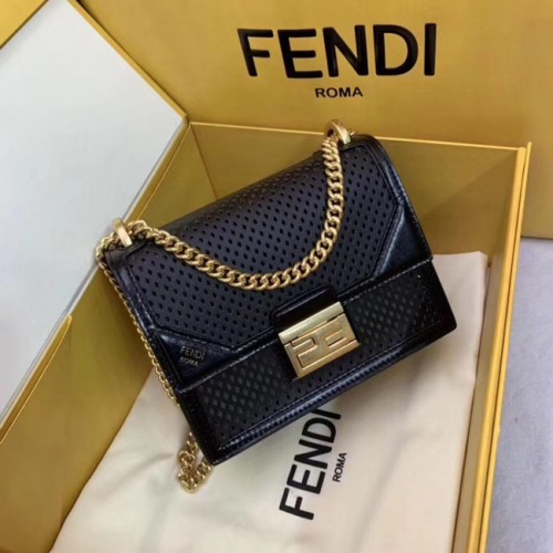 Minibolso de piel Fendi KAN U SMALL 8BT312 Royal