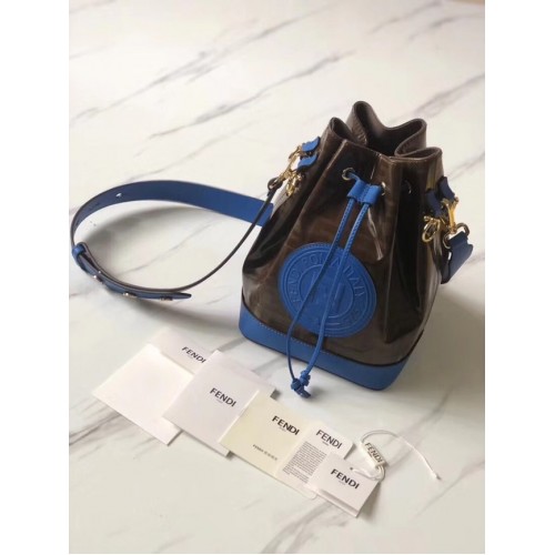 Fendi MON TRESOR Bolso de tela multicolor 8BT298 azul