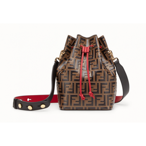 Fendi MON TRESOR Bolso de piel multicolor 8BT298A Rojo