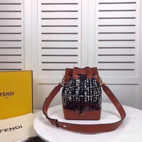 Fendi MON TRESOR bolso de cuero 8BT298A negro
