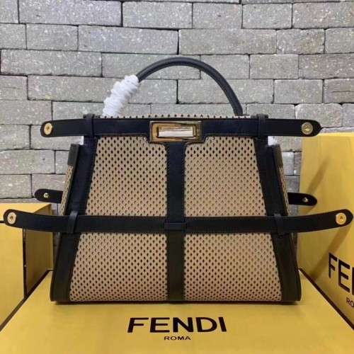 Cuero original Fendi FD6358 marrón y negro