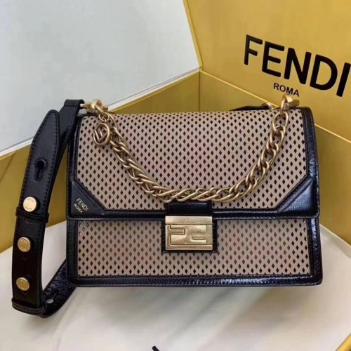 Cuero original Fendi FD6359 marrón y negro