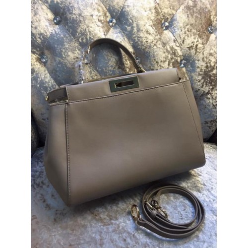 Fendi Peekaboo Bag Piel de becerro 30340 Gris