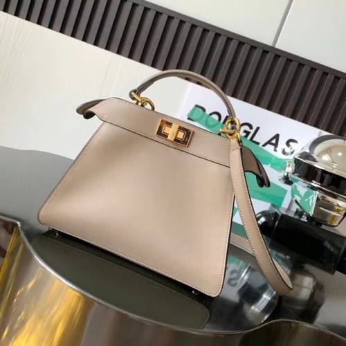 Fendi Peekaboo Iseeu Bolso pequeño de piel 8BN327A gris