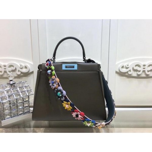 Fendi Peekaboo Bolso pequeño Piel de becerro FD26796 Caqui