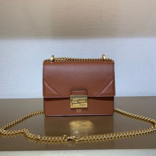 Bolso de hombro Fendi 5632 marrón