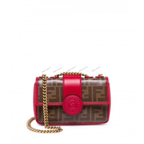 Fendi CARTERA CON CADENA 8HF836 ROJO