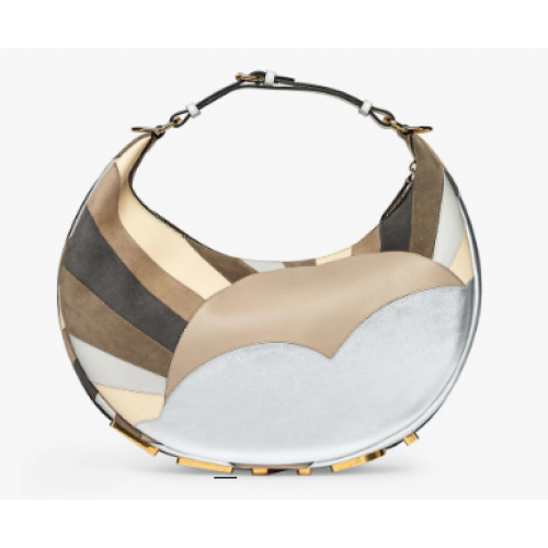 Fendi graphy Small Bolso de piel con incrustación multicolor 8BR798A