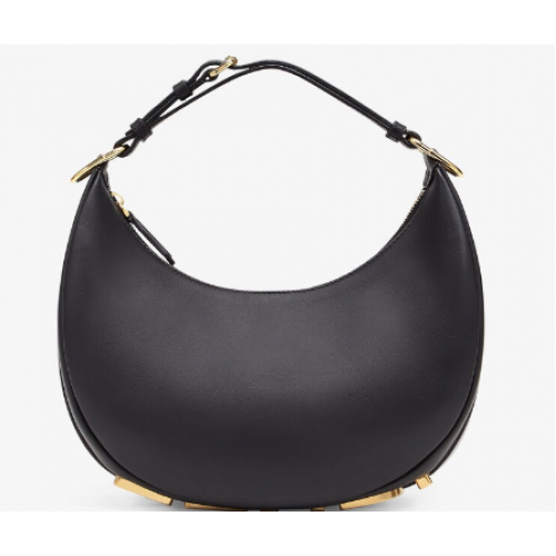 Fendi graphy Bolso pequeño de piel negra 8BR798