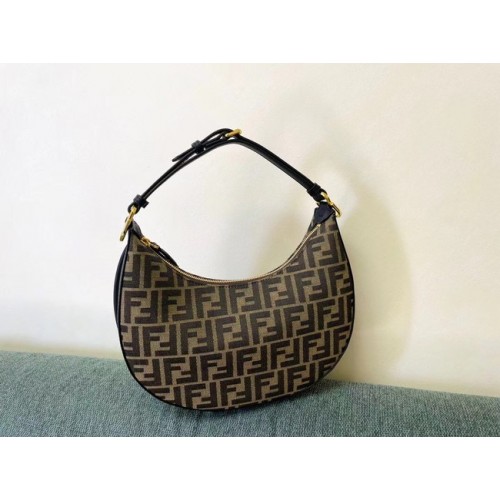 Fendi graphy Bolso pequeño de tela 8BR798A marrón