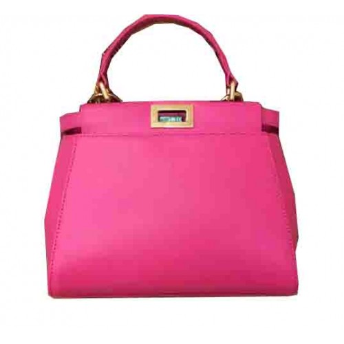 Bolso Fendi mini Peekaboo Cuero Original 55211 Rosa