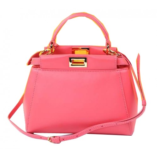 Bolso Fendi mini Peekaboo Piel de oveja F520885 Rosa