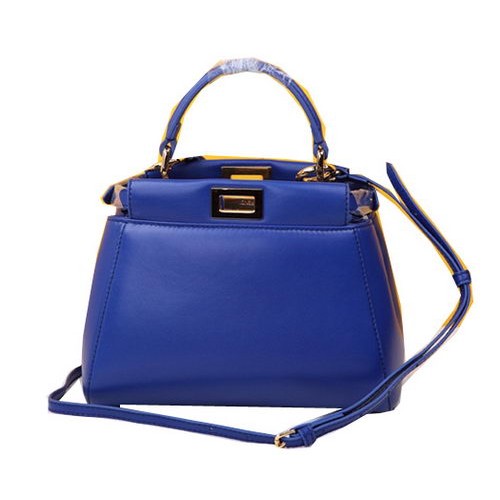 Fendi mini Peekaboo Bag Piel de oveja F520885 Royal