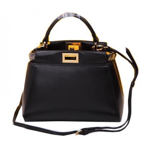 Bolso Fendi mini Peekaboo Piel de oveja FD520885 Negro