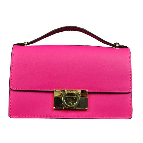 Ferragamo Bolso de hombro pequeño de piel de becerro SF0615 Rosa