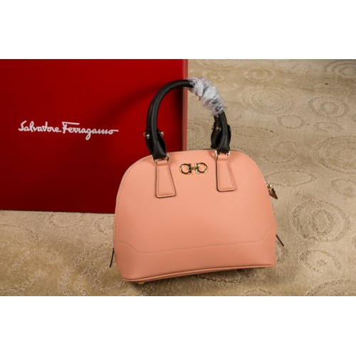 Ferragamo Bolso Tote Doble Gancio Mediano 21E703 Rosa Oscuro