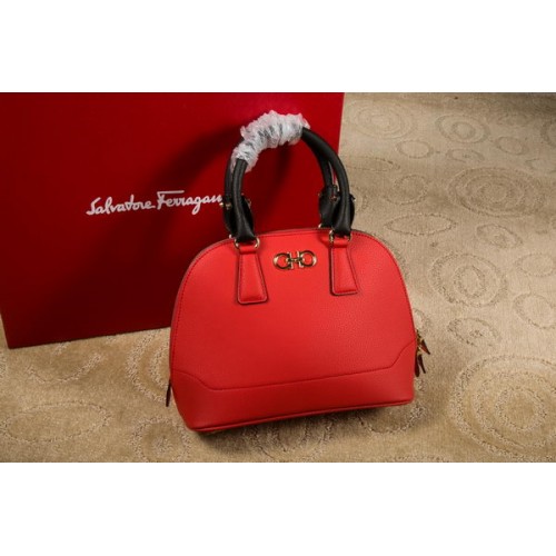Ferragamo Bolso Tote Doble Gancio Mediano 21E703 Rojo