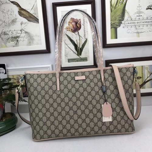 Bolso tote de lona Gucci GG Supreme 353437 Camello