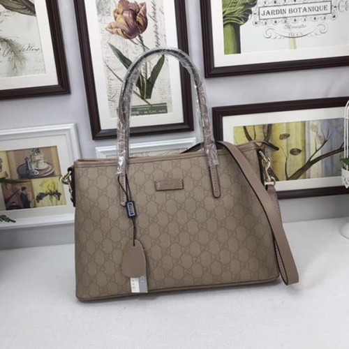 Bolso tote de lona Gucci GG Supreme 353440 Camello