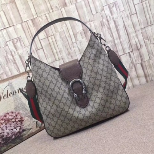 Gucci Dionysus Mediano GG Bolso Hobo 446687 Marrón