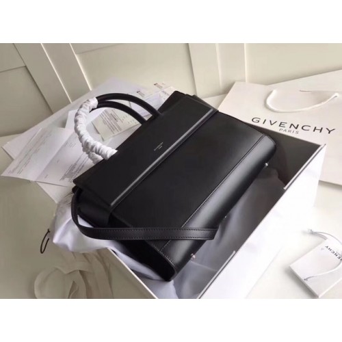 GIVENCHY Horizon bolso de hombro de cuero 95828 negro
