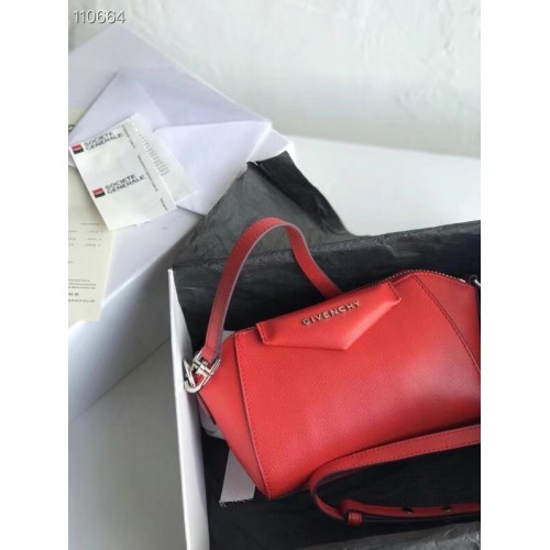 GIVENCHY Bolso de hombro de cuero original 1870 rojo