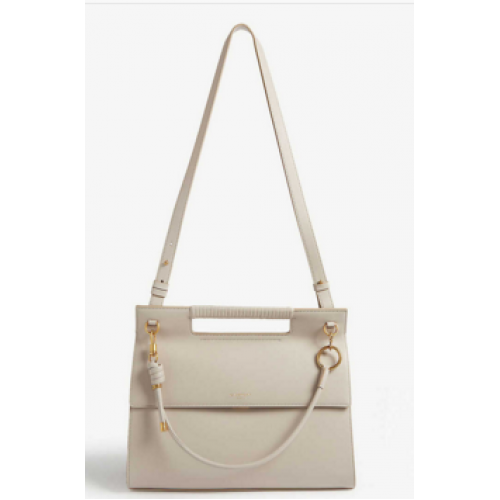 GIVENCHY Whip bolso de hombro grande de cuero 37101 Beige