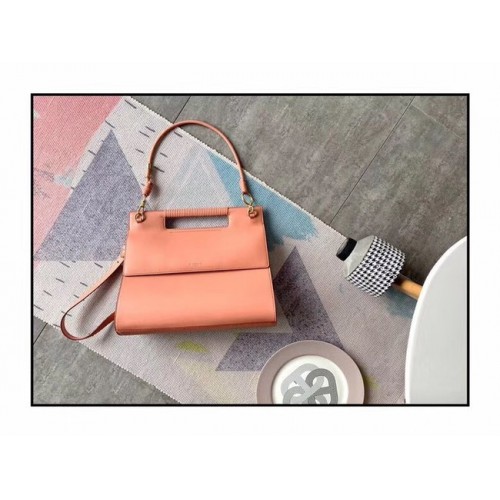 GIVENCHY Whip bolso de hombro grande de cuero 37101 rosa