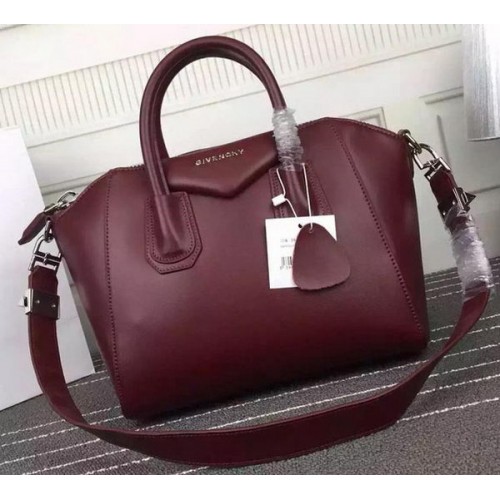 Givenchy Bolso Antigona Piel De Becerro G66552 Burdeos